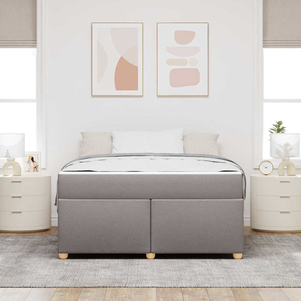 Ágykeret matracmal Tópszínű 160 x 200 cm szövet