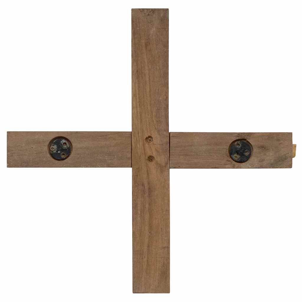 Karácsonyfa állvánnyal Barna 90 cm Tömör tíkfa