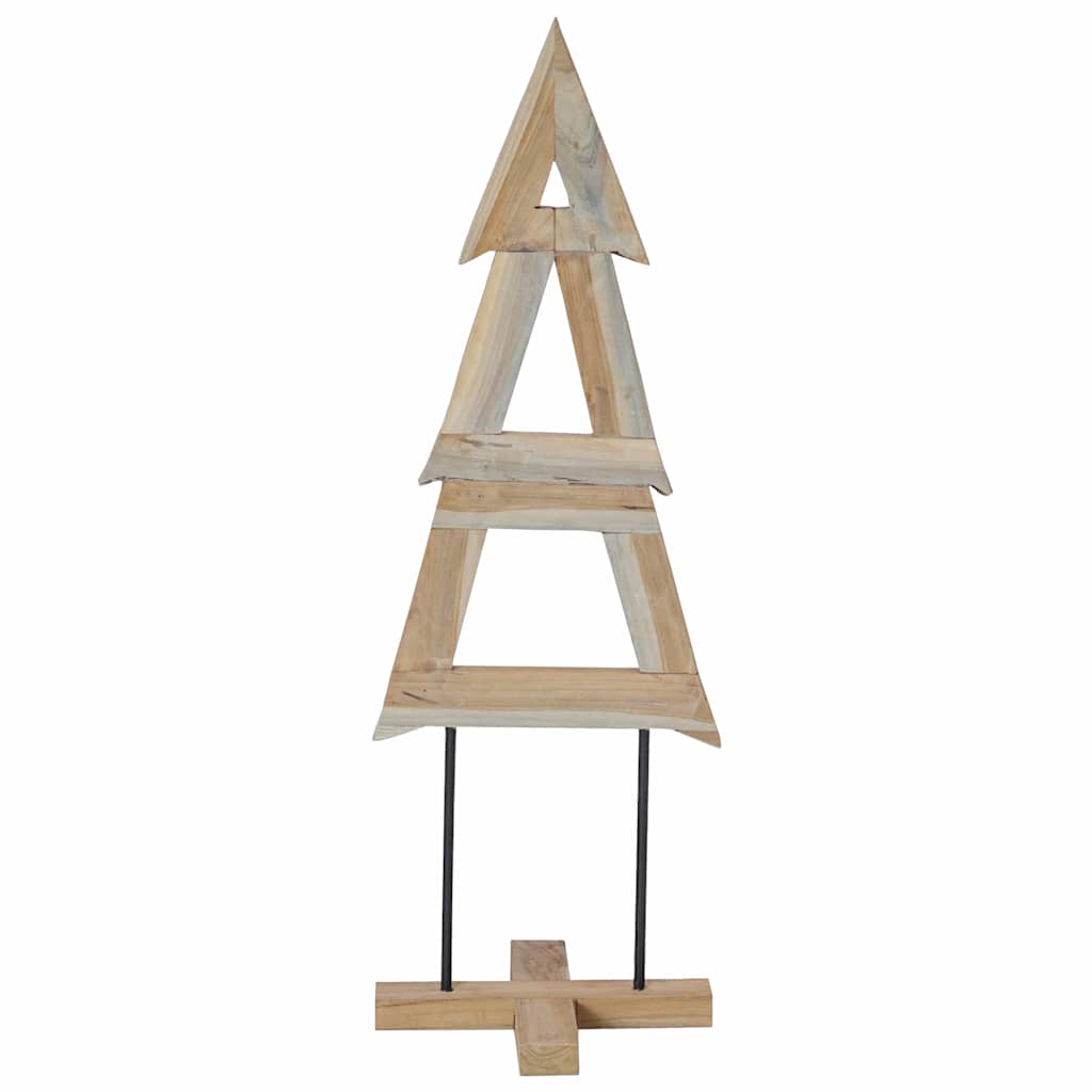 Karácsonyfa állvánnyal Barna 120 cm Tömör tíkfa
