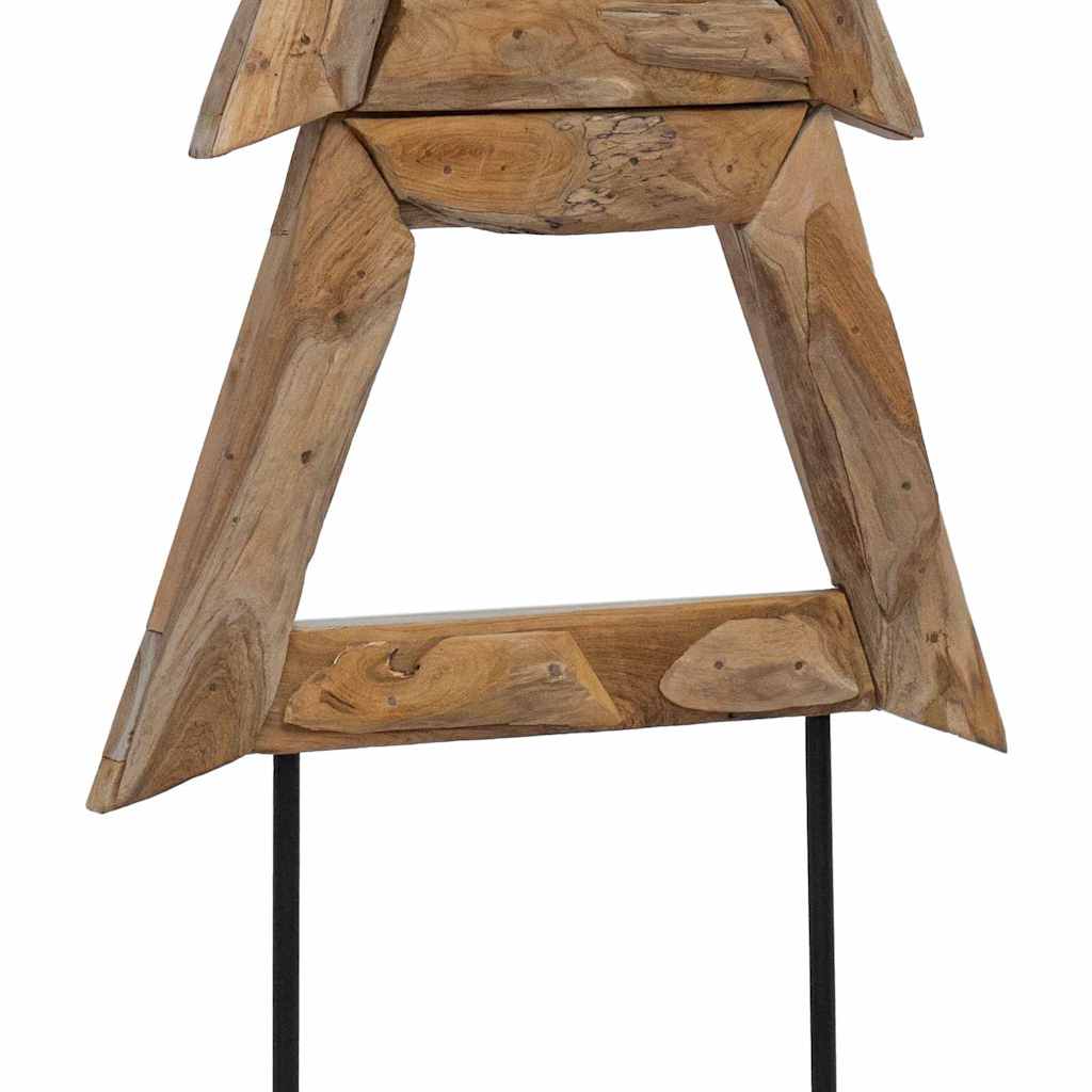 Karácsonyfa állvánnyal Barna 149,5 cm Tömör tíkfa