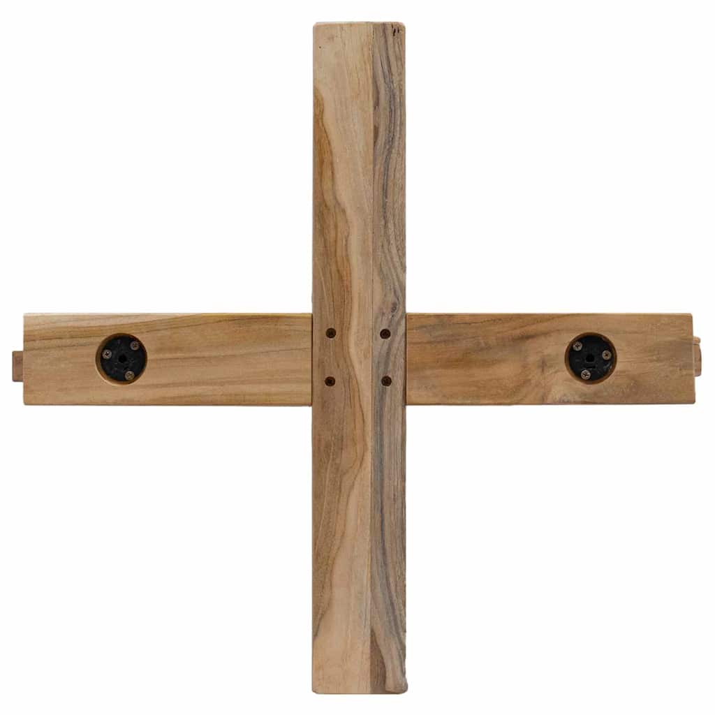 Karácsonyfa állvánnyal Barna 149,5 cm Tömör tíkfa