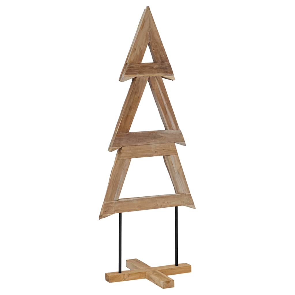Karácsonyfa állvánnyal Barna 149,5 cm Tömör tíkfa