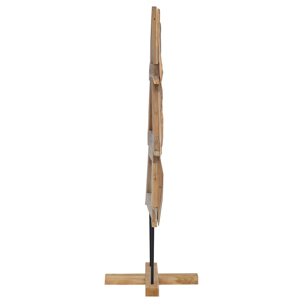 Karácsonyfa állvánnyal Barna 149,5 cm Tömör tíkfa