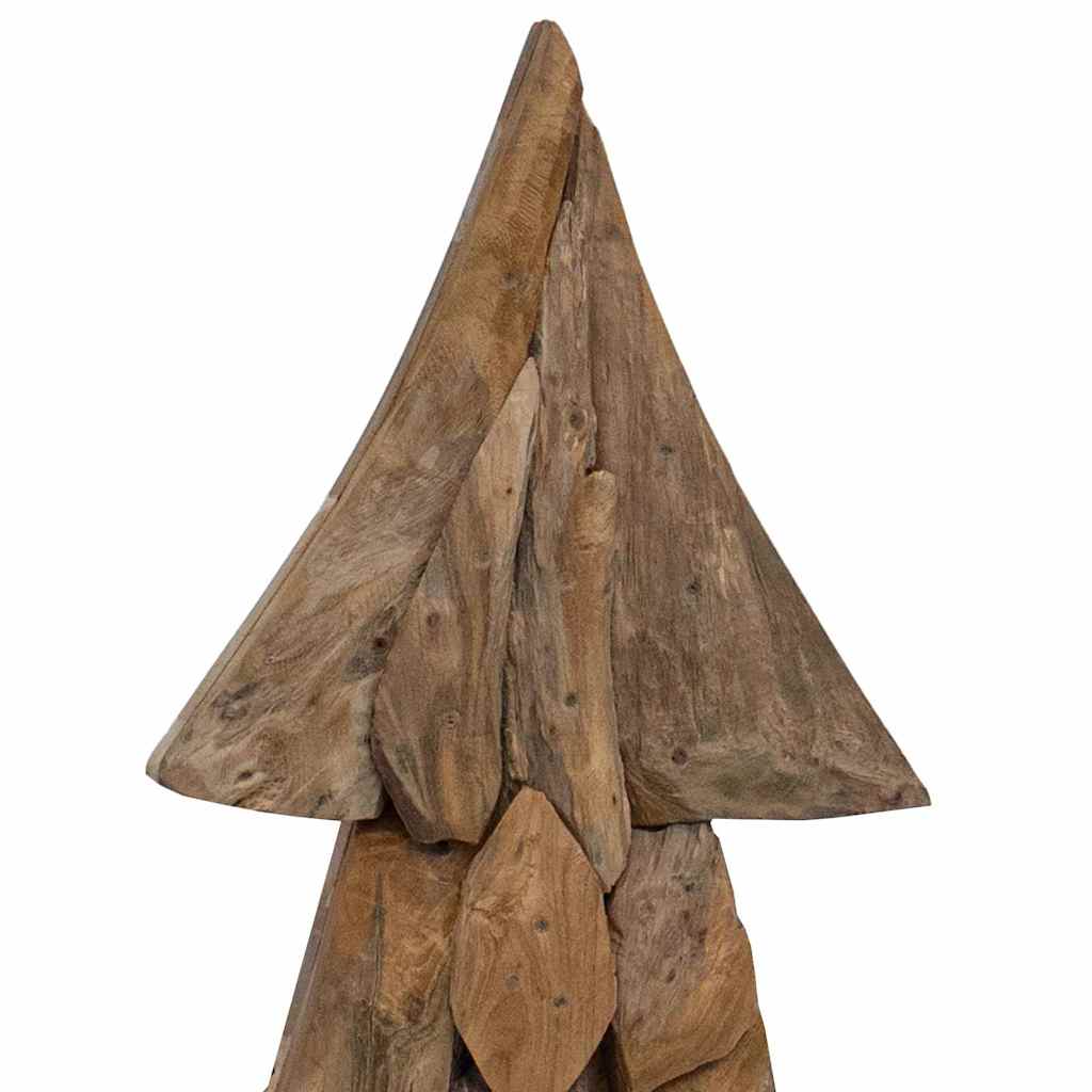 Karácsonyfa állvánnyal Barna 90 cm Tömör tíkfa