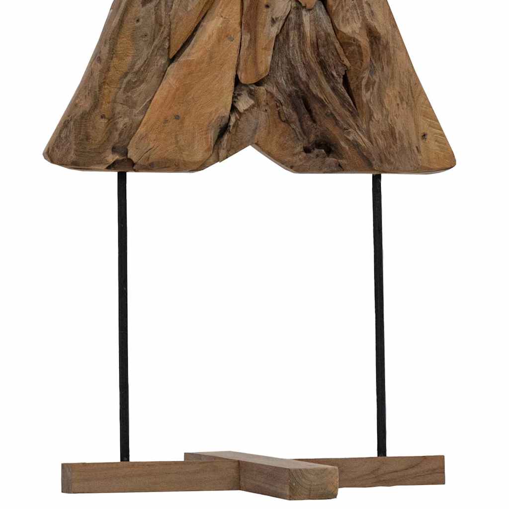Karácsonyfa állvánnyal Barna 90 cm Tömör tíkfa