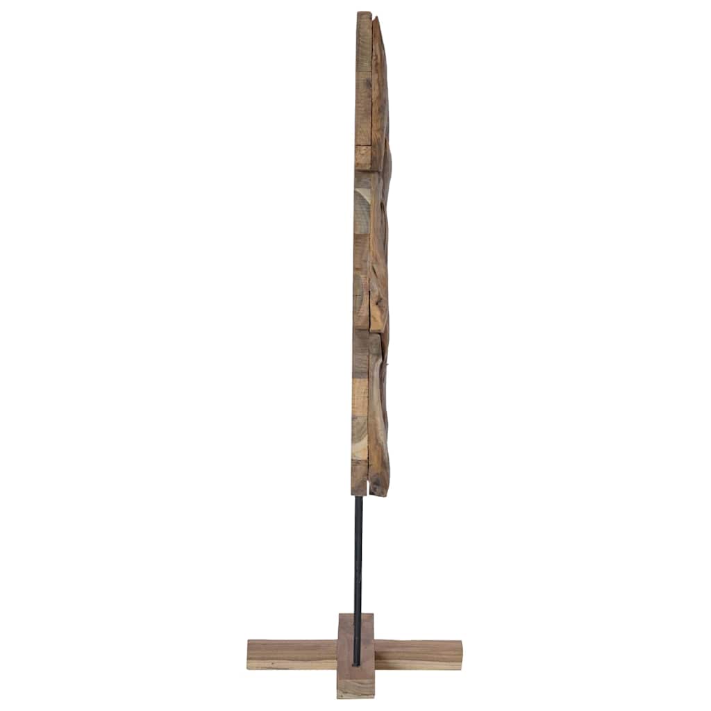 Karácsonyfa állvánnyal Barna 121 cm Tömör tíkfa