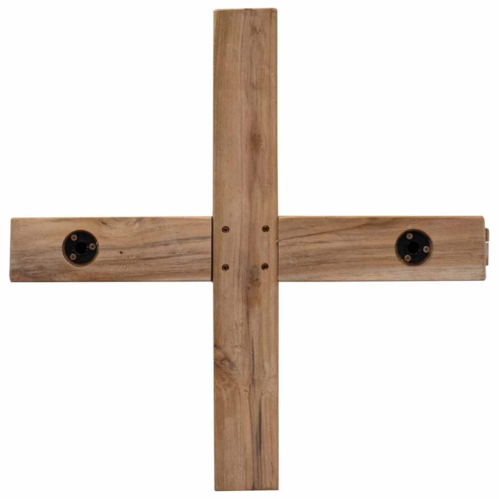Karácsonyfa állvánnyal Barna 151 cm Tömör tíkfa