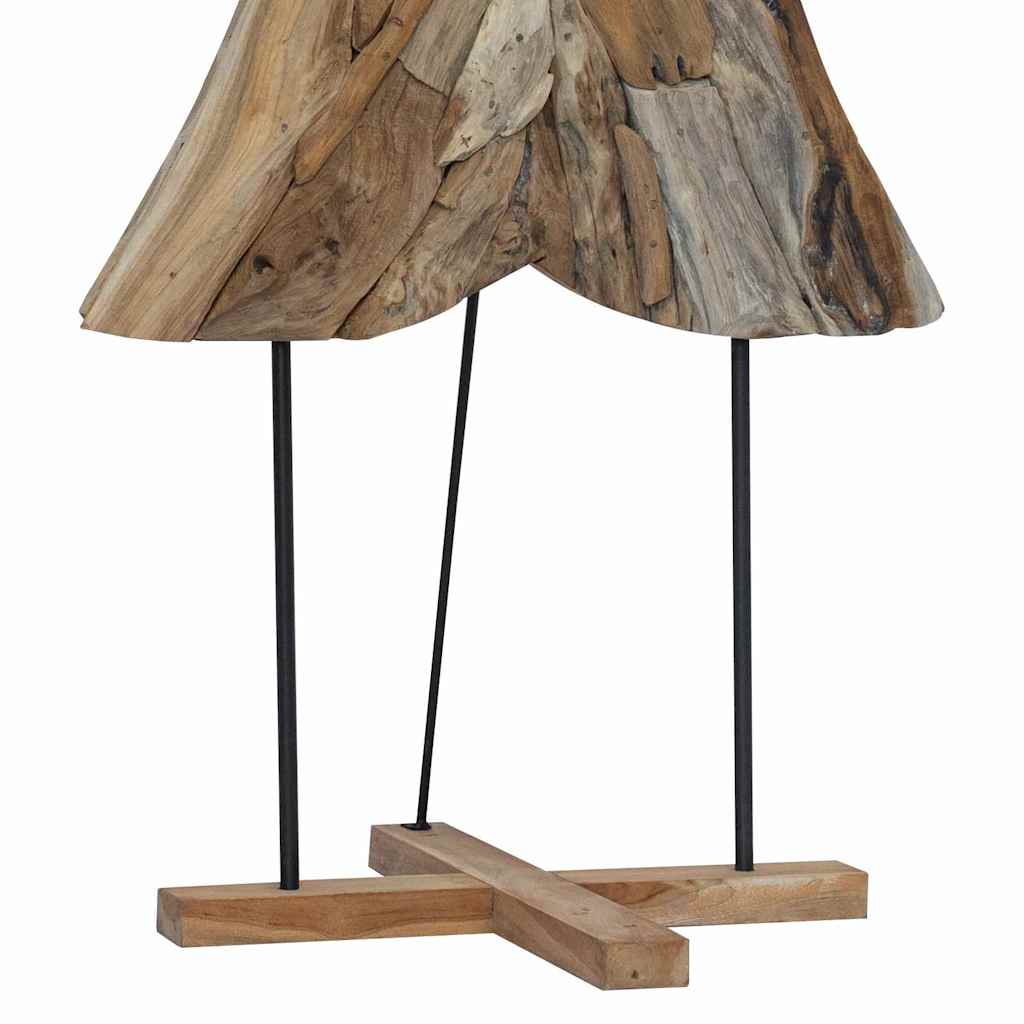 Karácsonyfa állvánnyal Barna 181,5 cm Tömör tíkfa