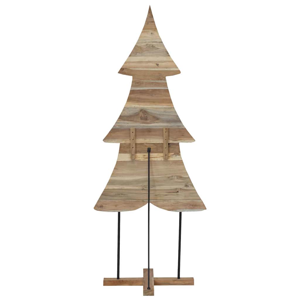 Karácsonyfa állvánnyal Barna 181,5 cm Tömör tíkfa