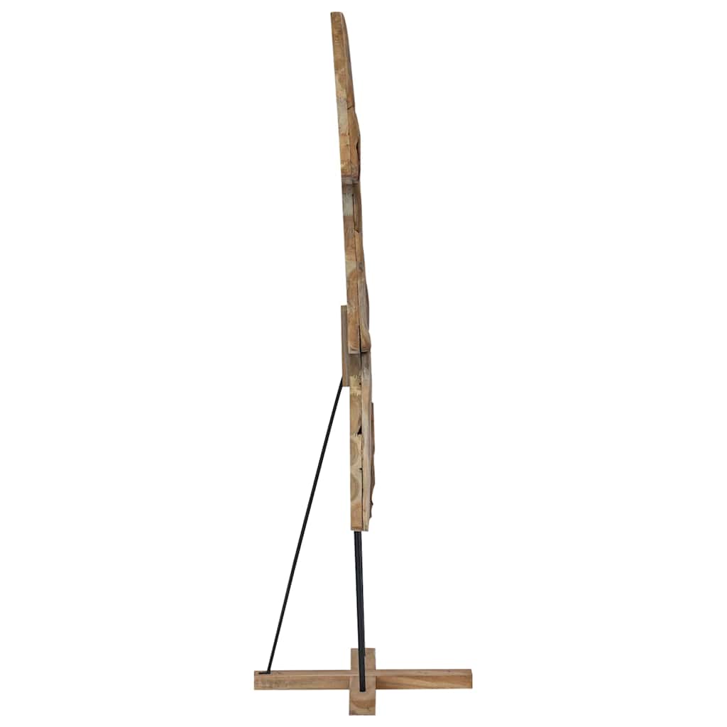 Karácsonyfa állvánnyal Barna 181,5 cm Tömör tíkfa