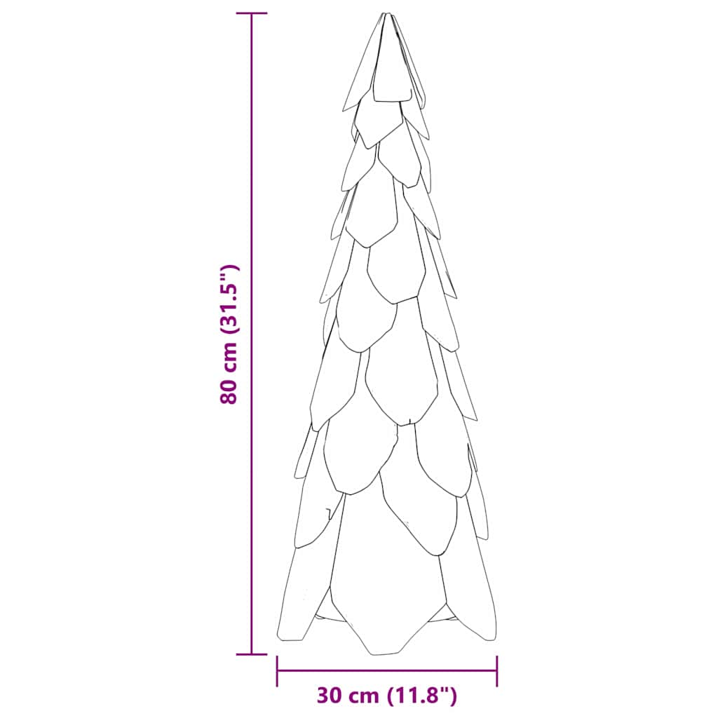 Karácsonyfa állvánnyal Barna 80 cm Tömör tíkfa