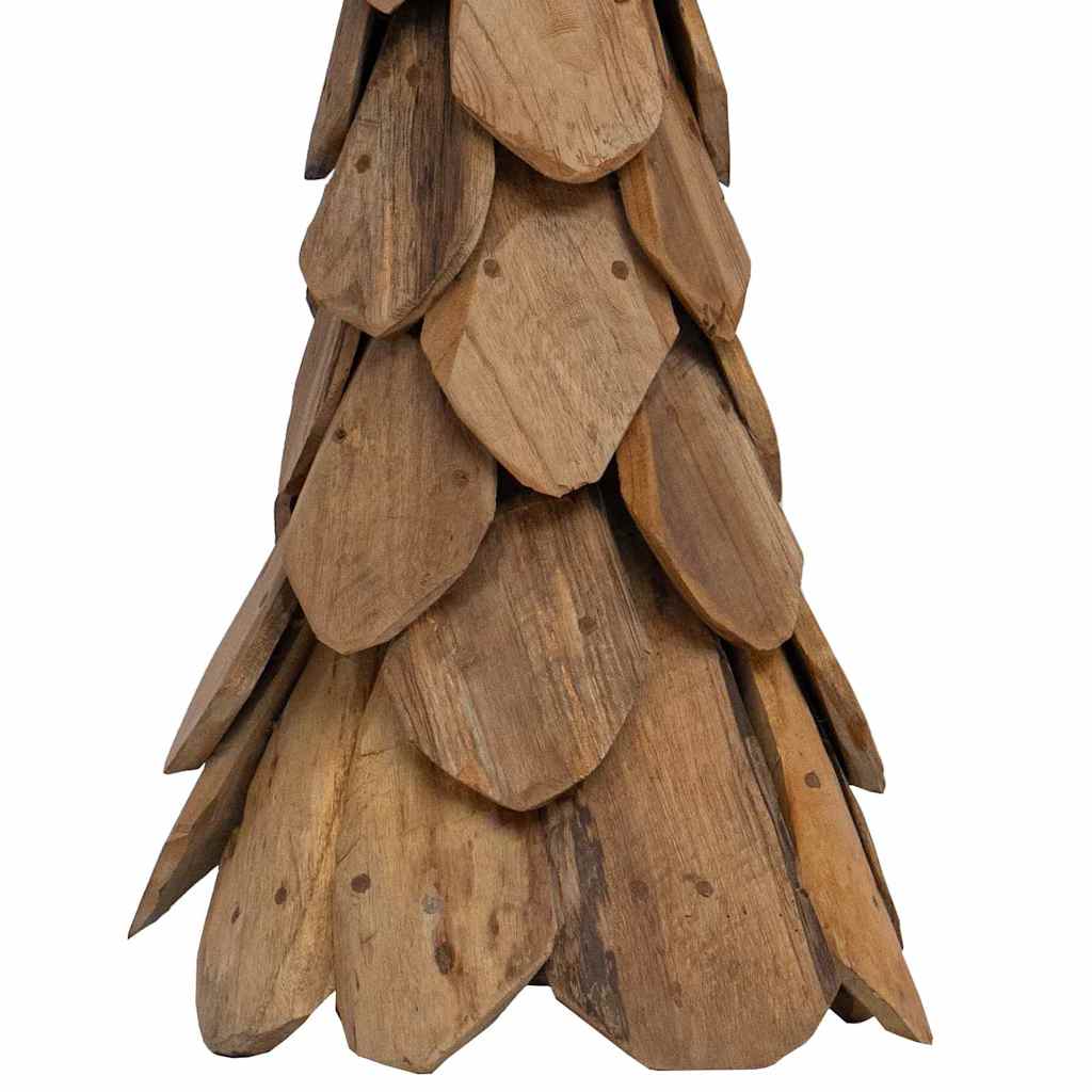 Karácsonyfa állvánnyal Barna 111 cm Tömör tíkfa