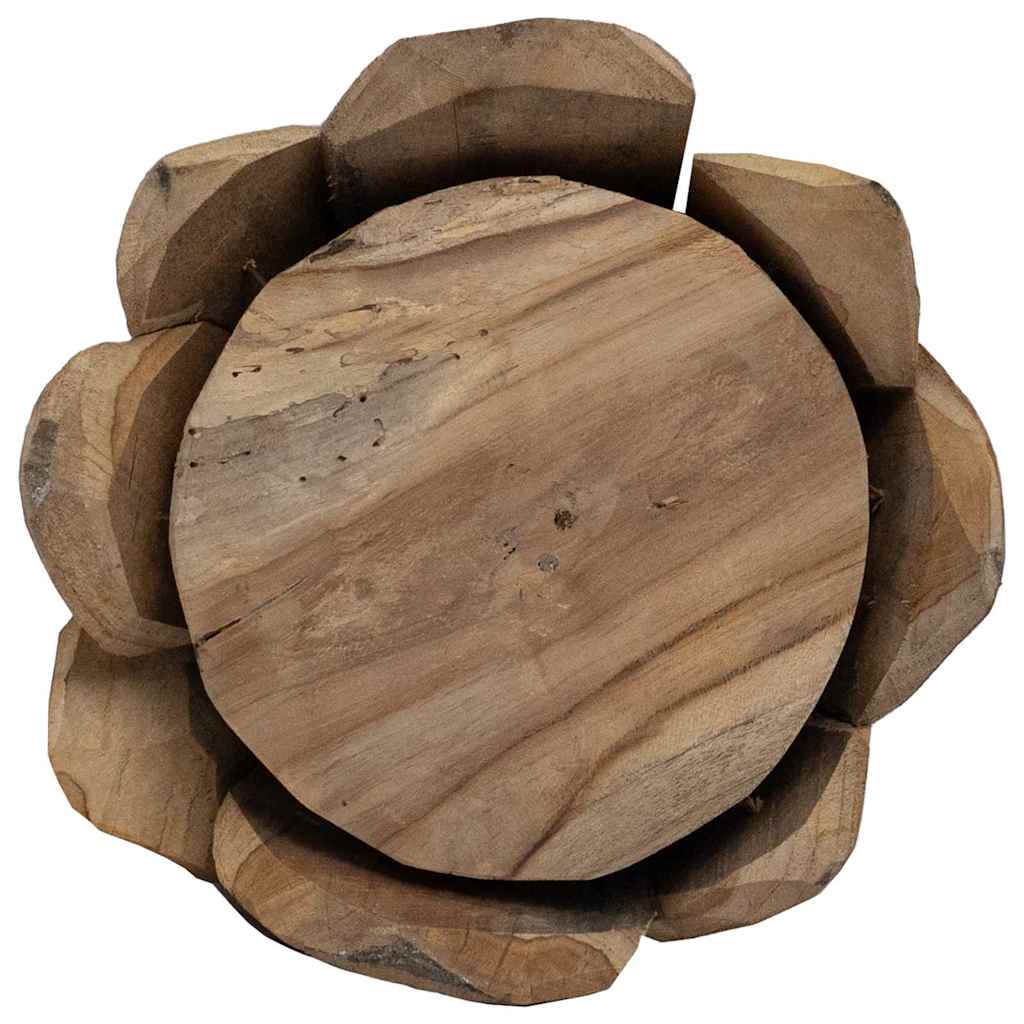 Karácsonyfa állvánnyal Barna 111 cm Tömör tíkfa