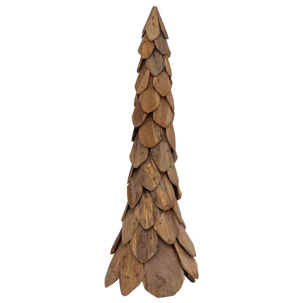 Karácsonyfa állvánnyal Barna 111 cm Tömör tíkfa