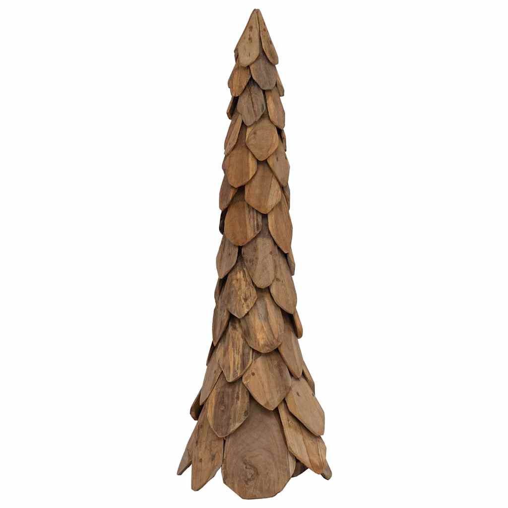 Karácsonyfa állvánnyal Barna 111 cm Tömör tíkfa