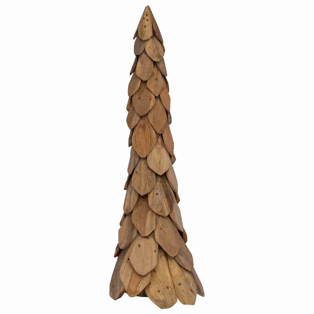 Karácsonyfa állvánnyal Barna 111 cm Tömör tíkfa