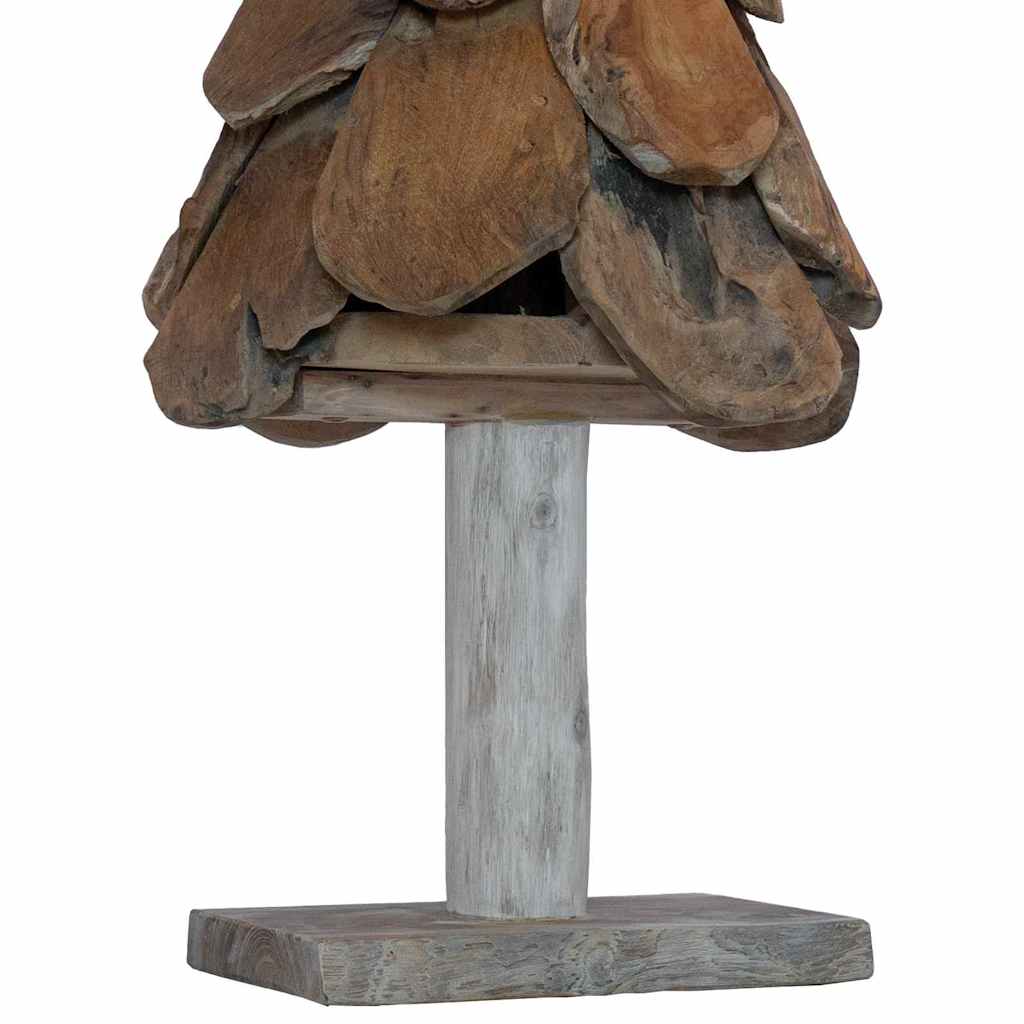 Karácsonyfa állvánnyal Barna 91 cm Tömör tíkfa