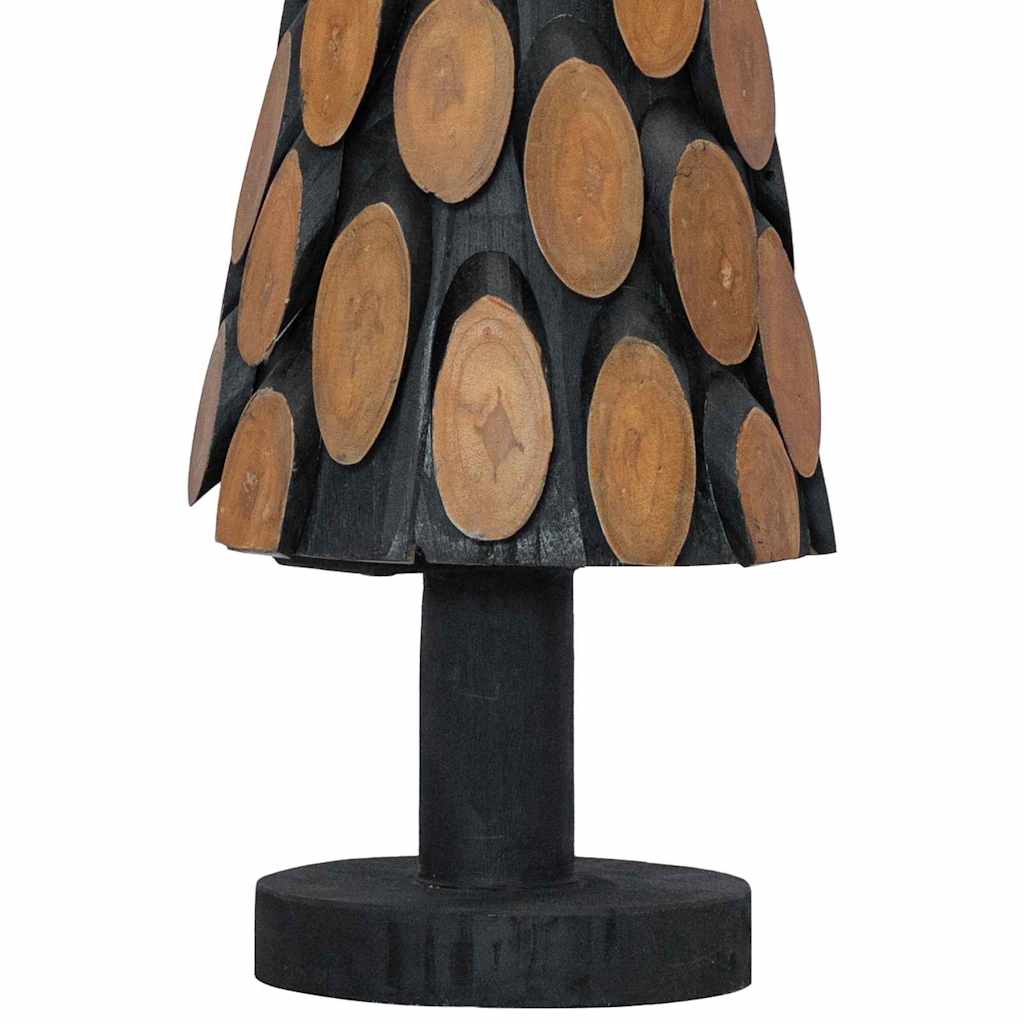 Karácsonyfa állvánnyal Barna 61 cm Tömör tíkfa