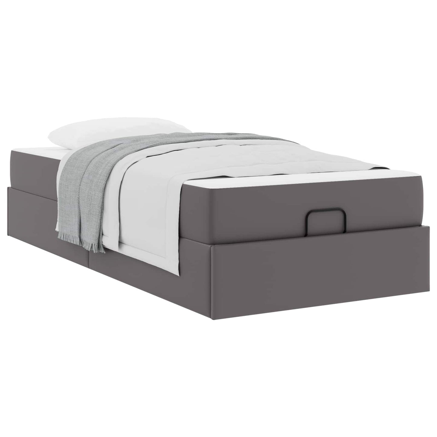Ágykeret matraccal Egyéb 2 pcs Szürke PVC