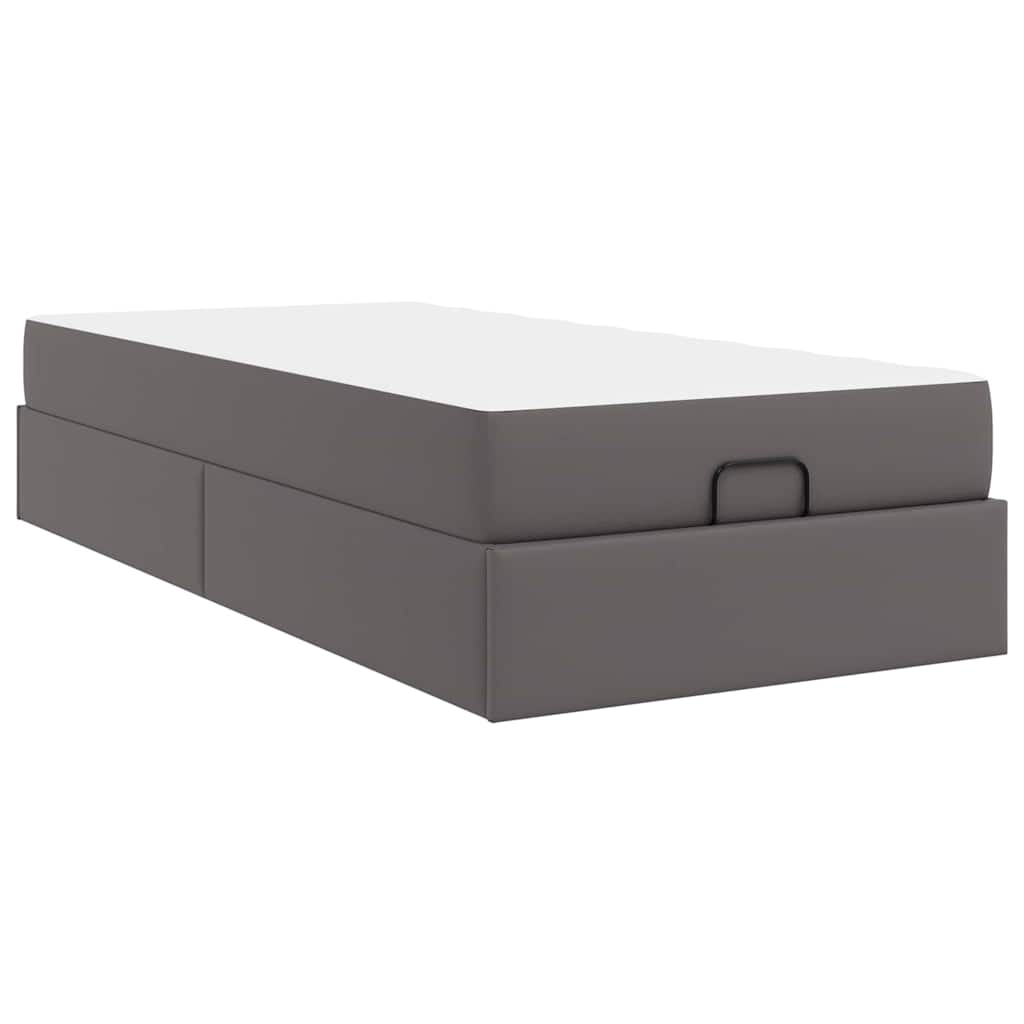 Ágykeret matraccal Egyéb 2 pcs Szürke PVC