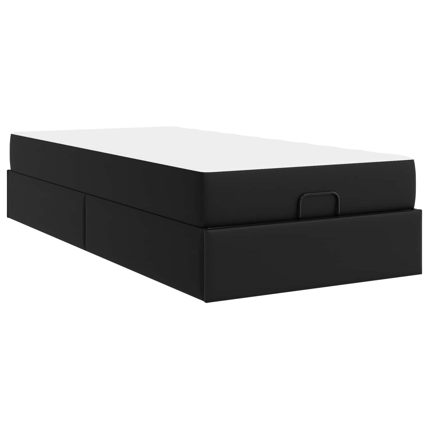 Ágykeret matraccal Egyéb 2 pcs Fekete PVC
