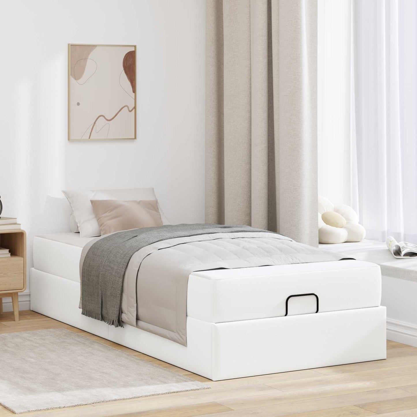 Ágykeret matraccal Egyéb 2 pcs Fehér PVC