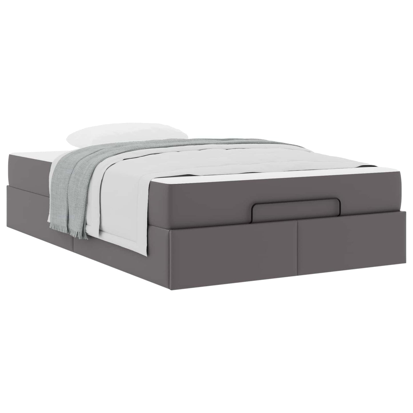 Ágykeret matraccal Egyéb 2 pcs Szürke PVC