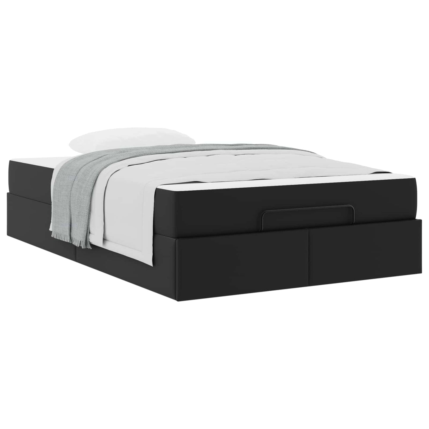Ágykeret matraccal Egyéb 2 pcs Fekete PVC