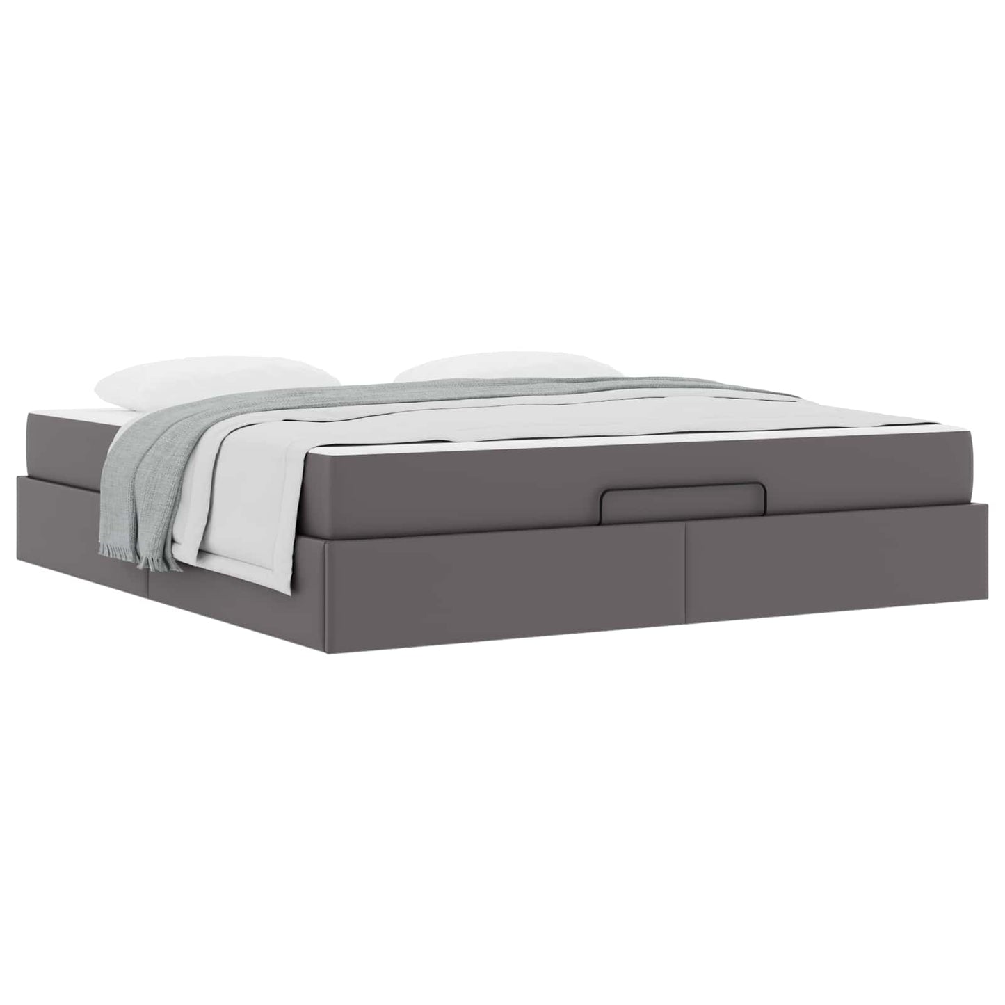 Ágykeret matraccal Egyéb 2 pcs Szürke PVC