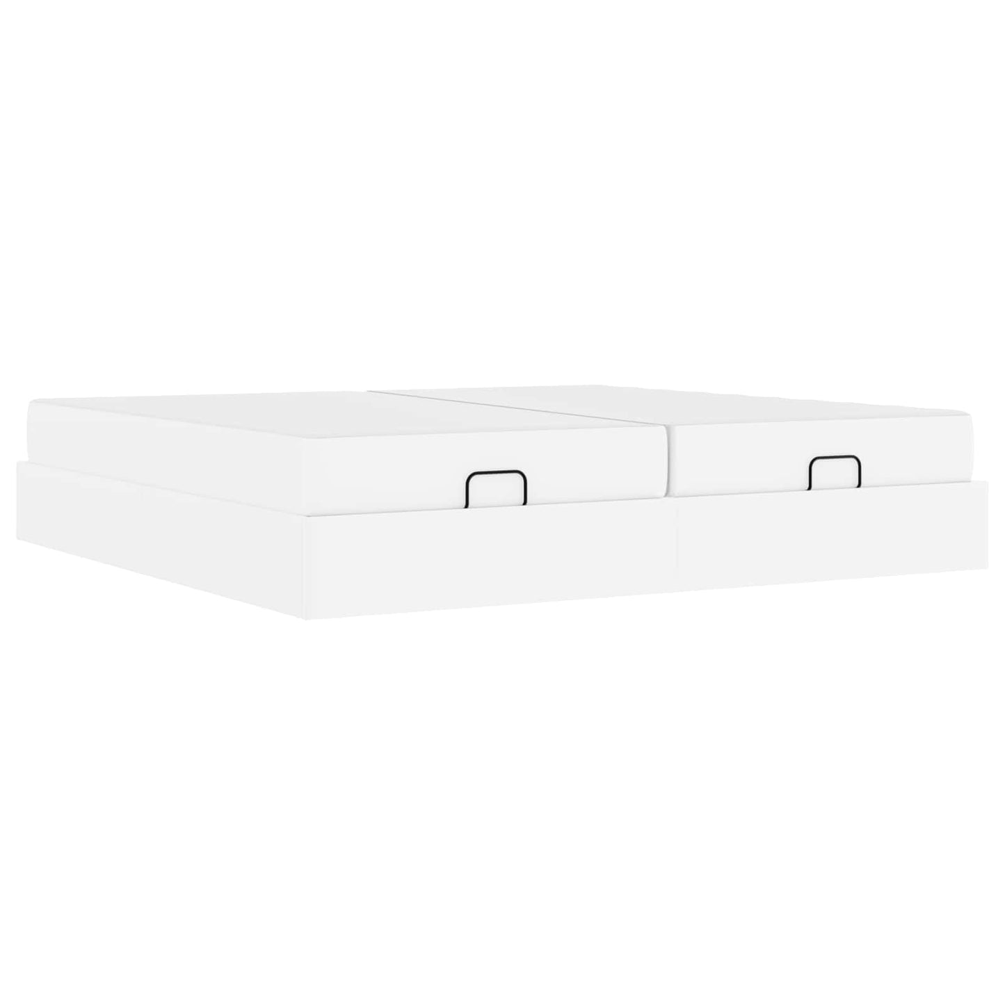 Ágykeret matraccal matracmal 2 pcs Fehér PVC