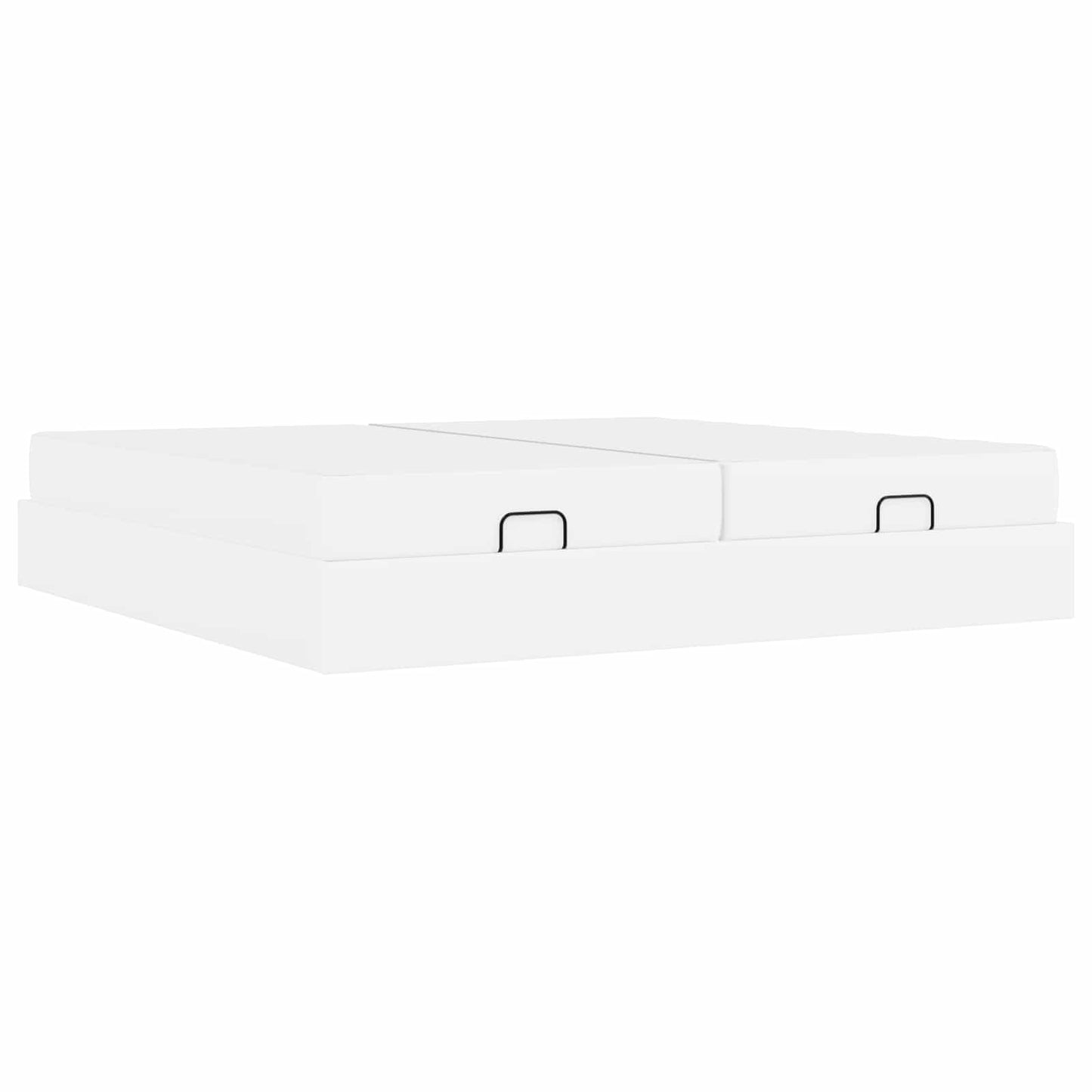 Ágykeret matraccal matracmal 2 pcs Fehér PVC