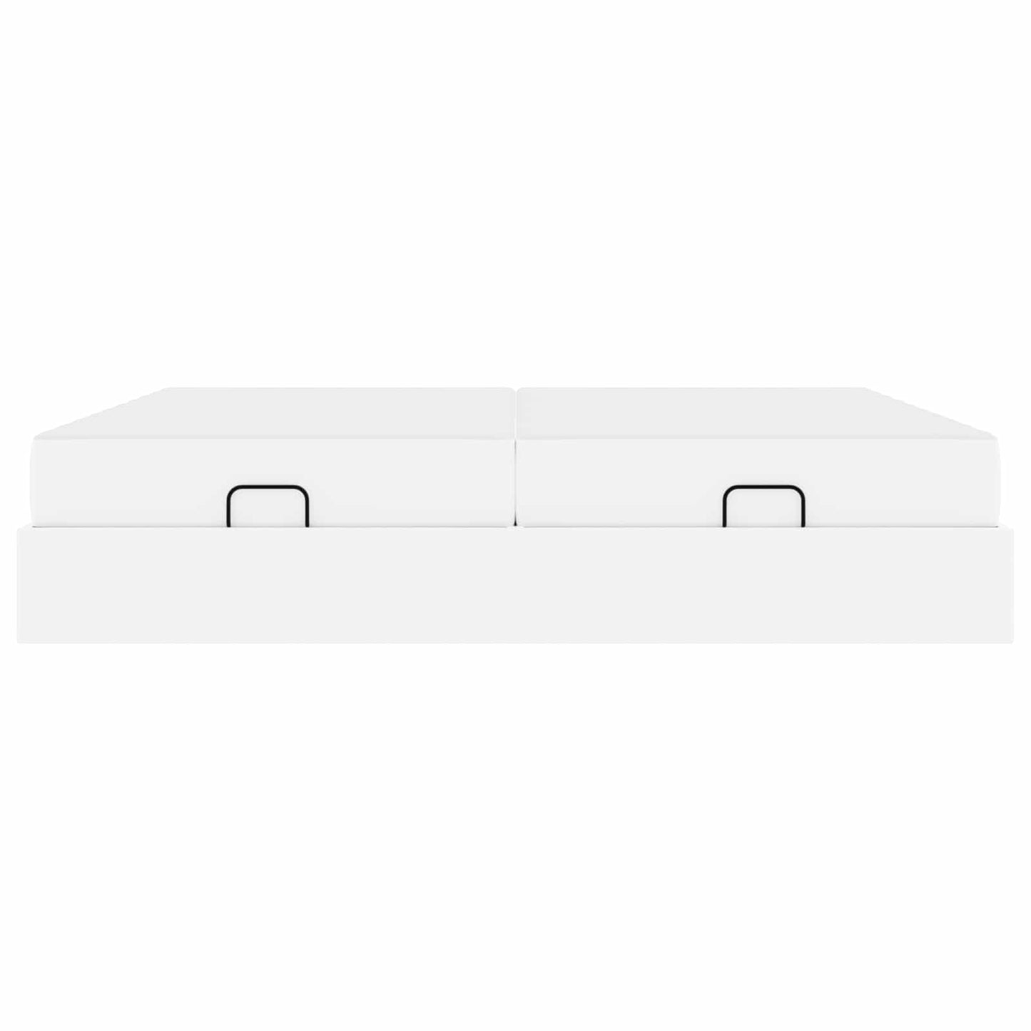 Ágykeret matraccal matracmal 2 pcs Fehér PVC