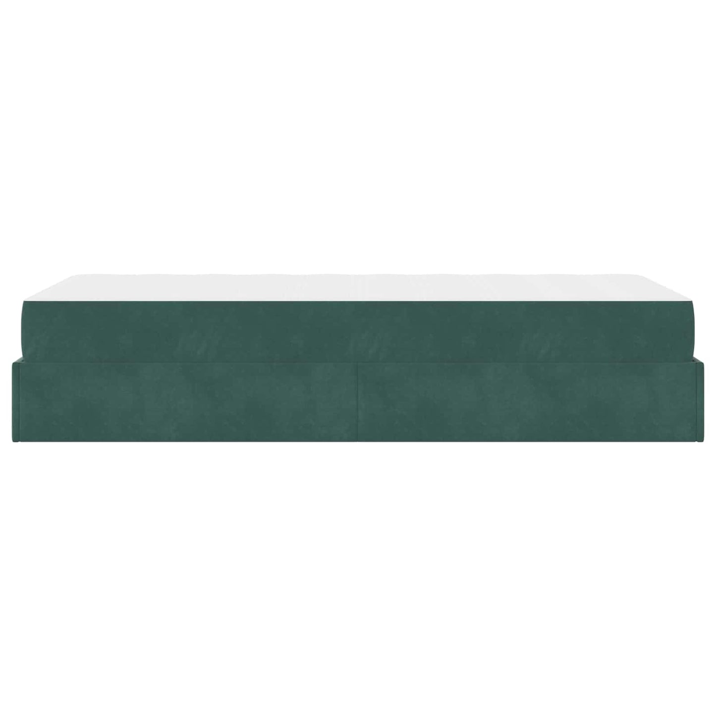 Ágykeret matraccal 2 pcs Zöld Bársony