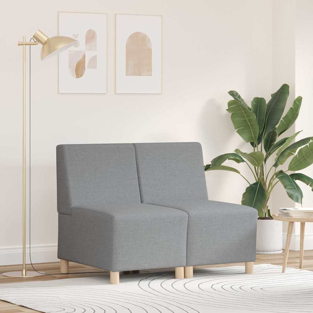 Karfa Nélküli Modularis Kanapé Egység 2 pcs Világosszürke