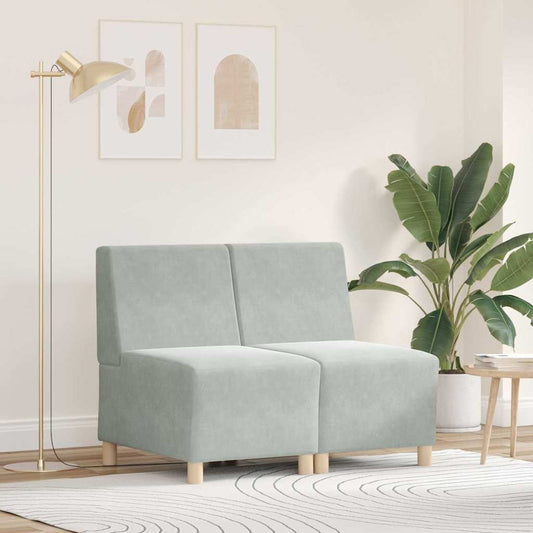 Karfa Nélküli Modularis Kanapé Egység 2 pcs Világosszürke