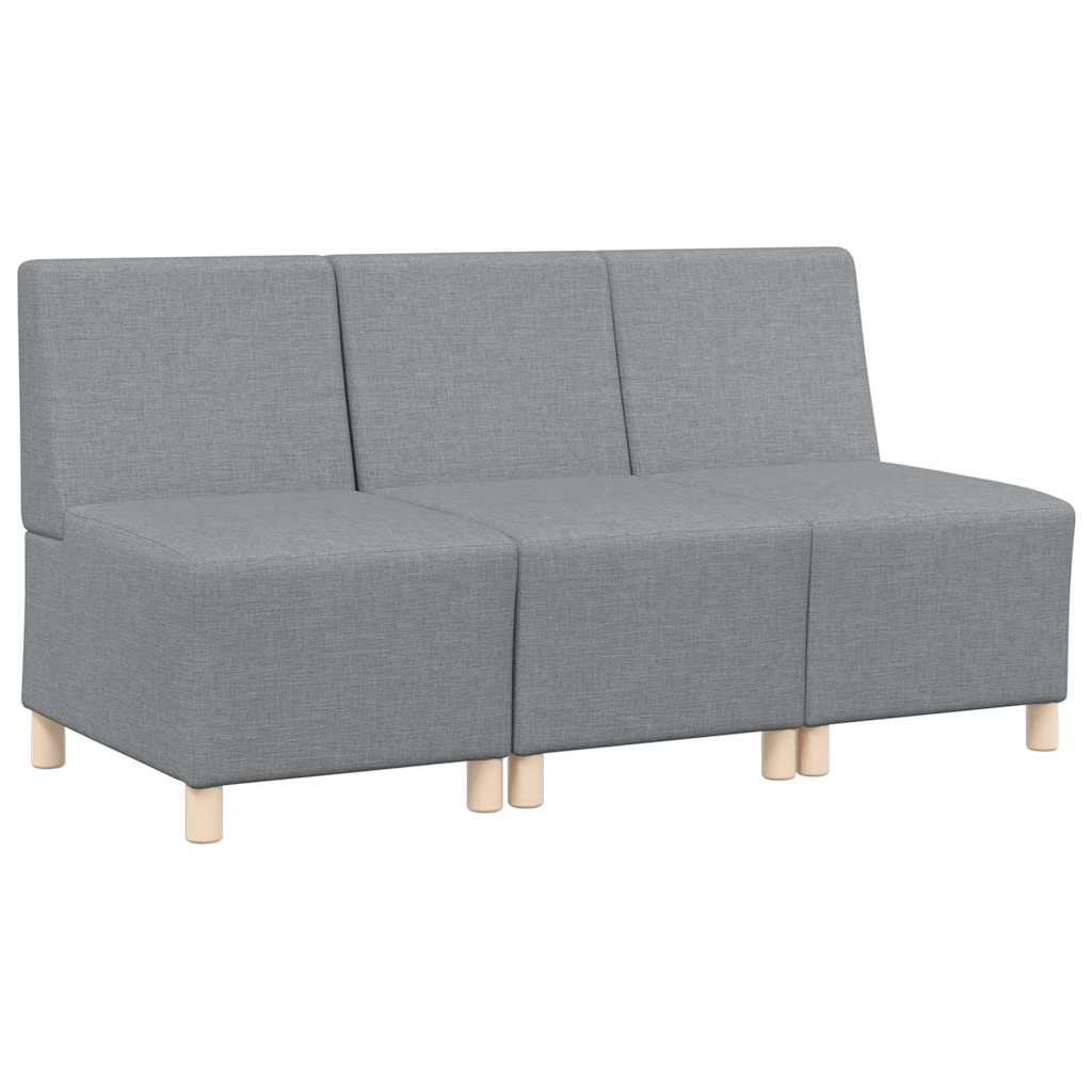 Karfa Nélküli Modularis Kanapé Egység 3 pcs Világosszürke