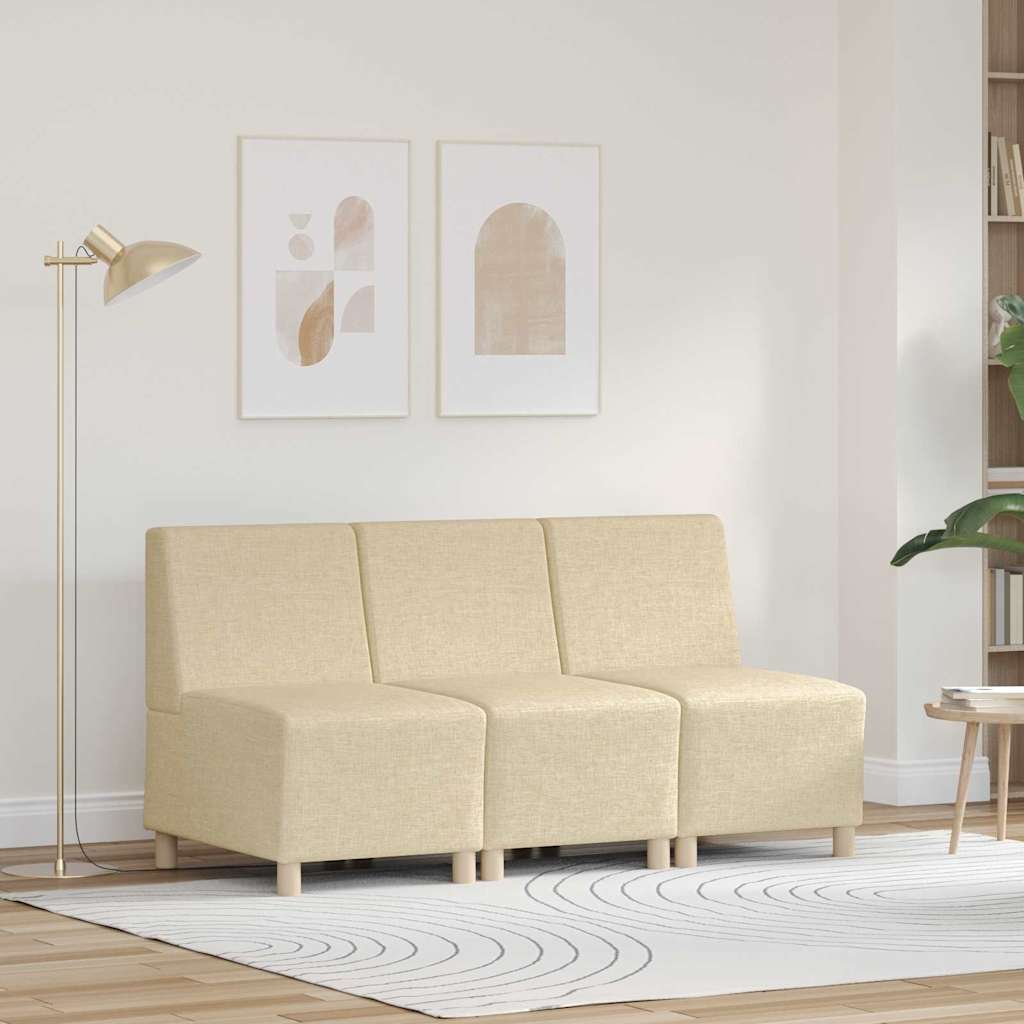 Karfa Nélküli Modularis Kanapé Egység 3 pcs Krém