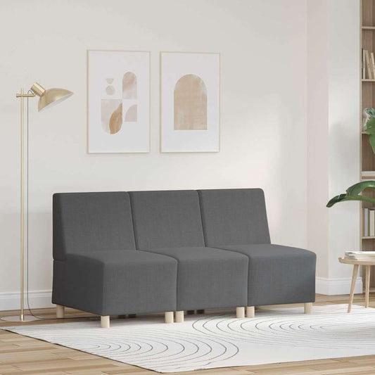 Karfa Nélküli Modularis Kanapé Egység 3 pcs Sötétszürke