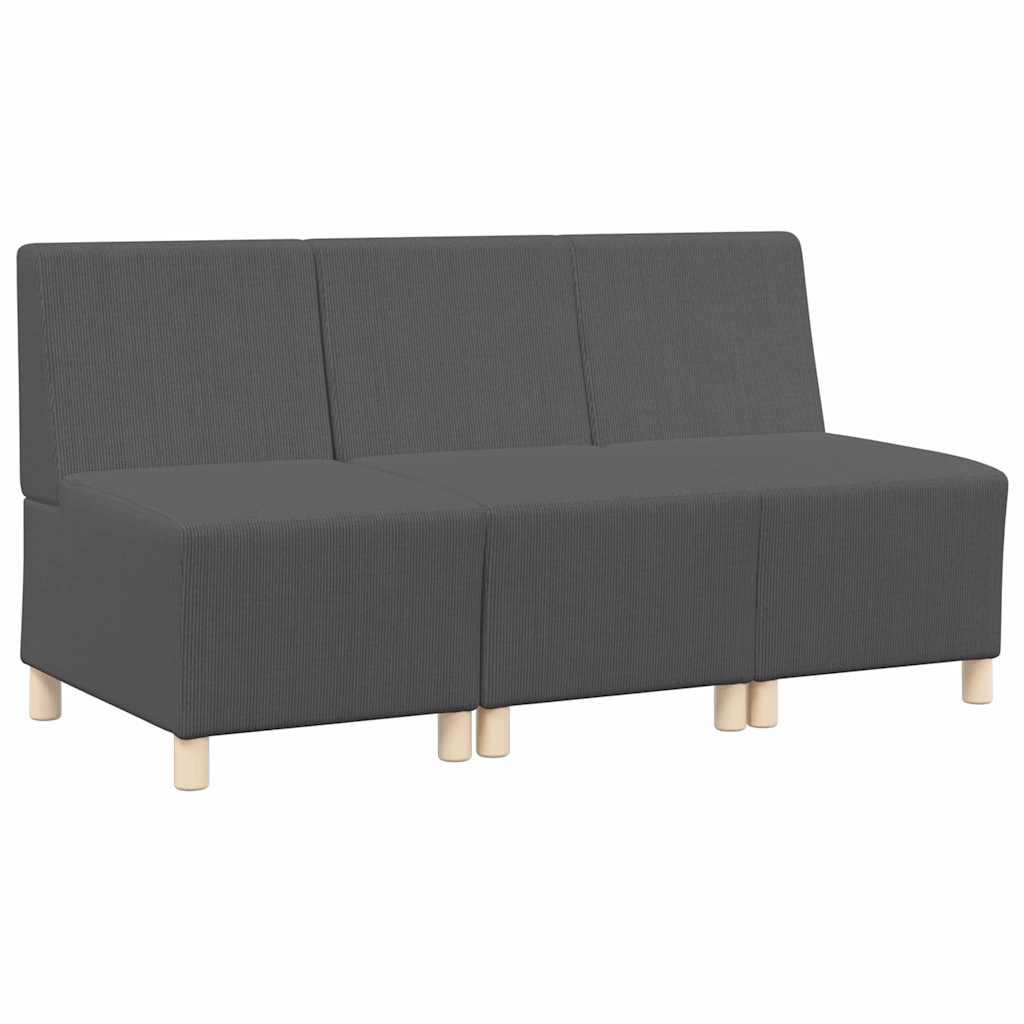 Karfa Nélküli Modularis Kanapé Egység 3 pcs Sötétszürke