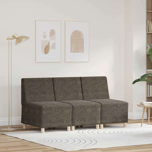 Karfa Nélküli Modularis Kanapé Egység 3 pcs Sötétszürke