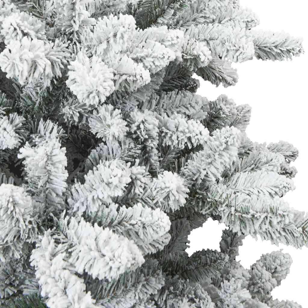 Műanyag Rugalmas Karácsonyfát Havas Flokkal Fehér 150 cm
