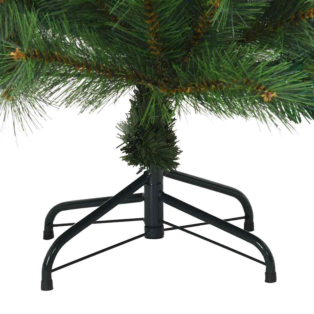 Műanyag Hajtogatós Karácsonyfa állvánnyal Zöld 120 cm PVC, acél