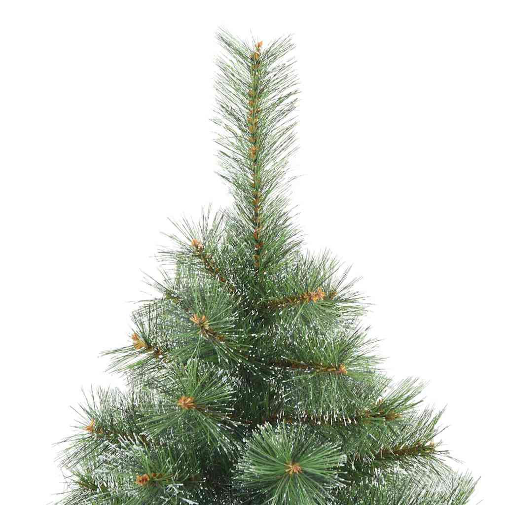 Műanyag Rugalmas Karácsonyfát Havas Flokkal Zöld 120 cm