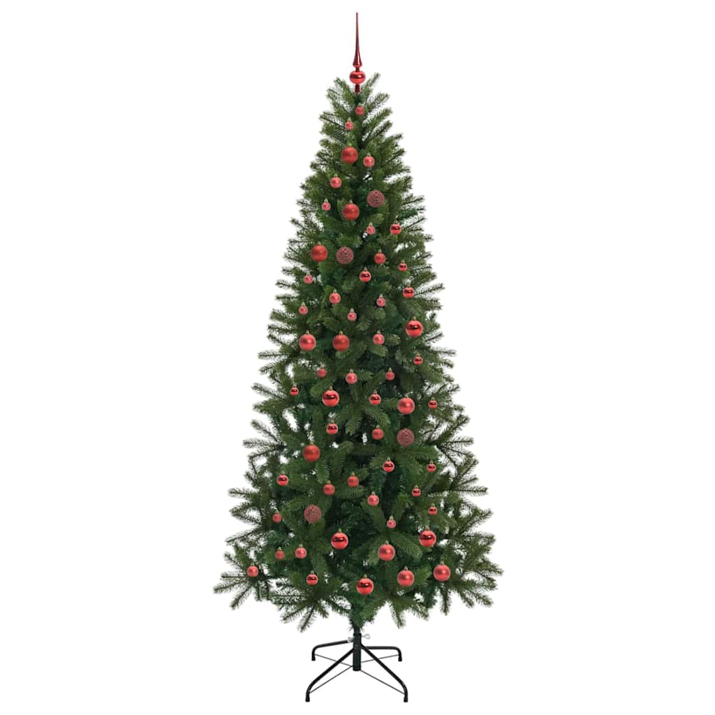 Mű karácsonyfa 300 LED-del állvánnyal Zöld 210 cm PE és PVC