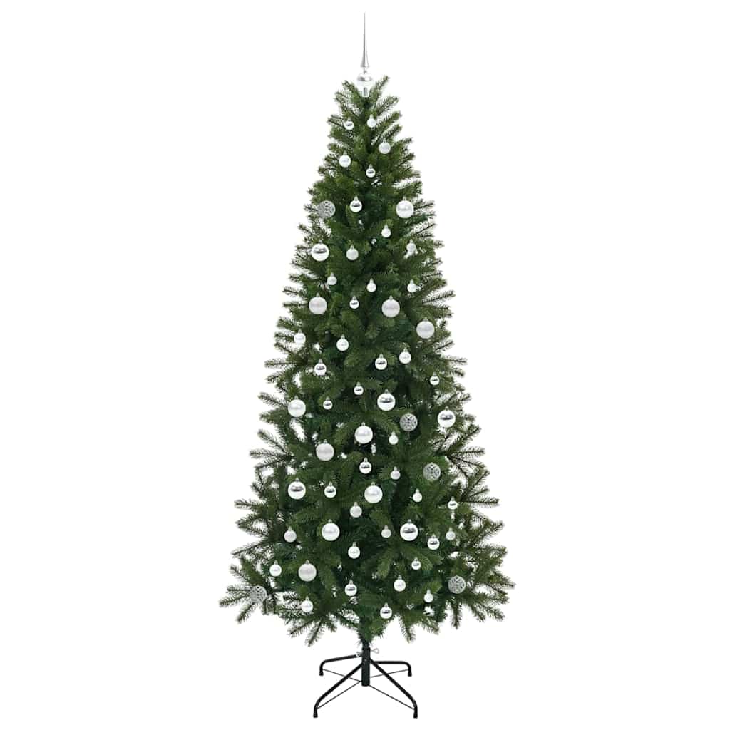 Mű karácsonyfa 300 LED-del állvánnyal Zöld 210 cm PE és PVC