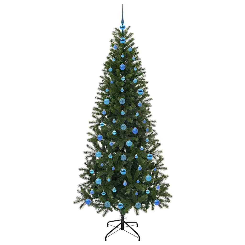 Mű karácsonyfa 300 LED-del állvánnyal Zöld 210 cm PE és PVC