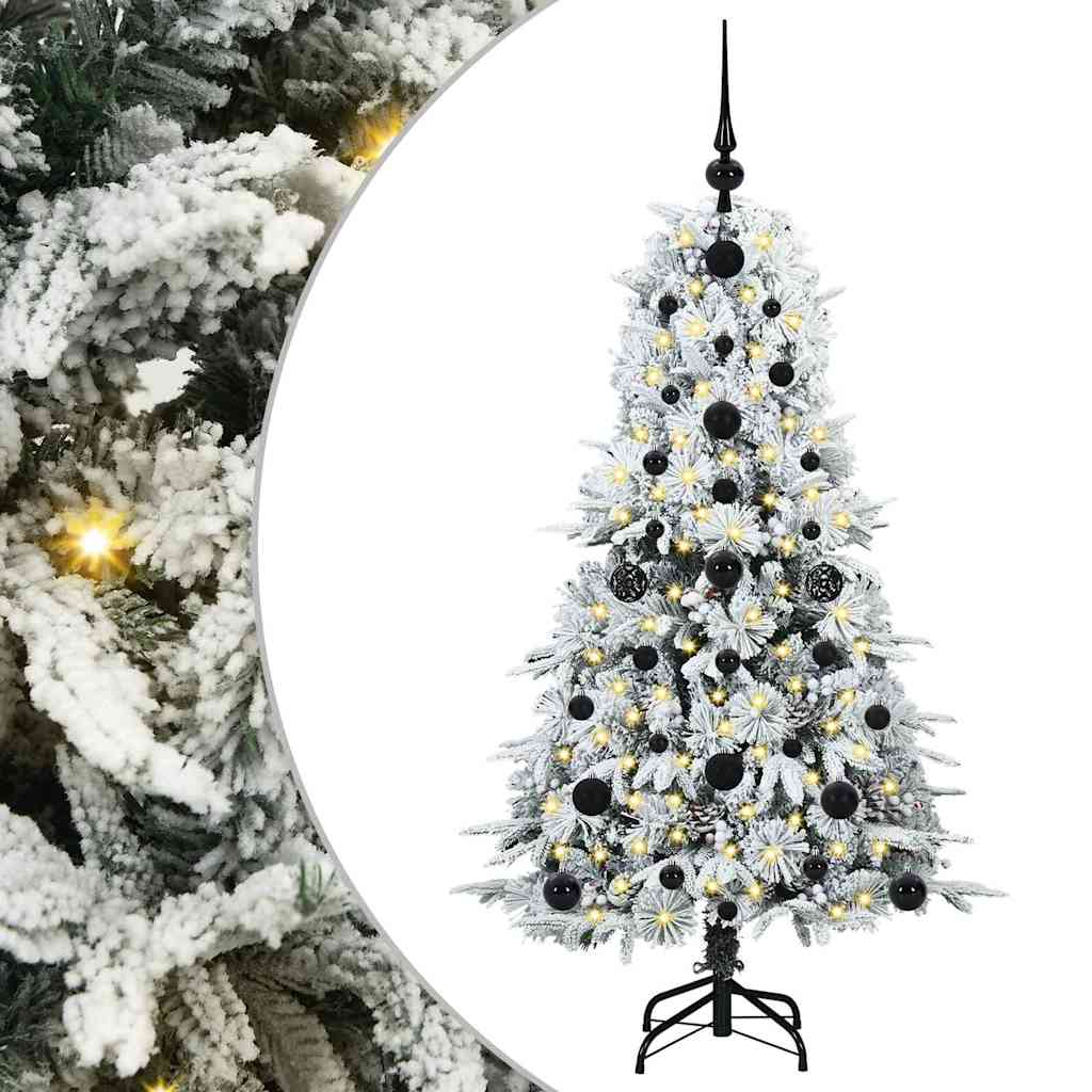 Műanyag Hajtogatós Karácsonyfa Fehér 120 cm PE és PVC