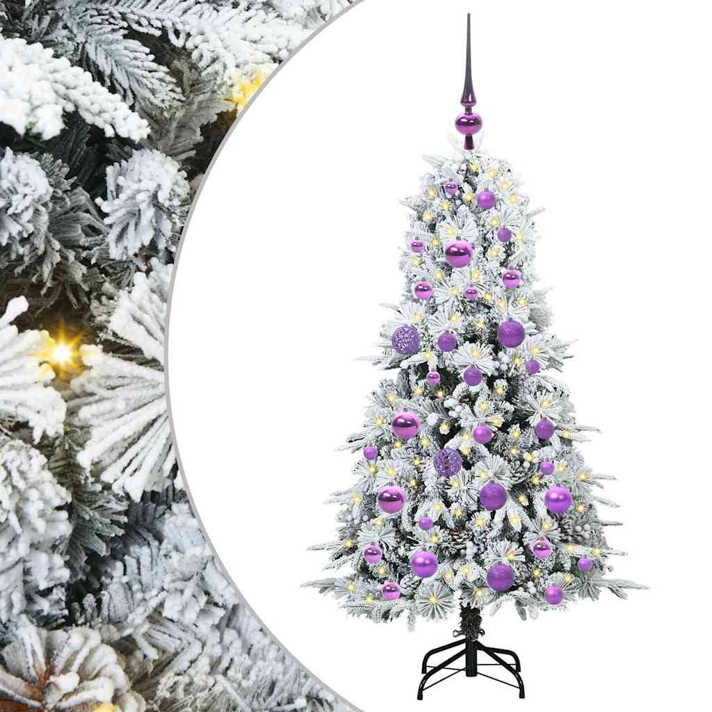Műanyag Hajtogatós Karácsonyfa Fehér 120 cm PE és PVC