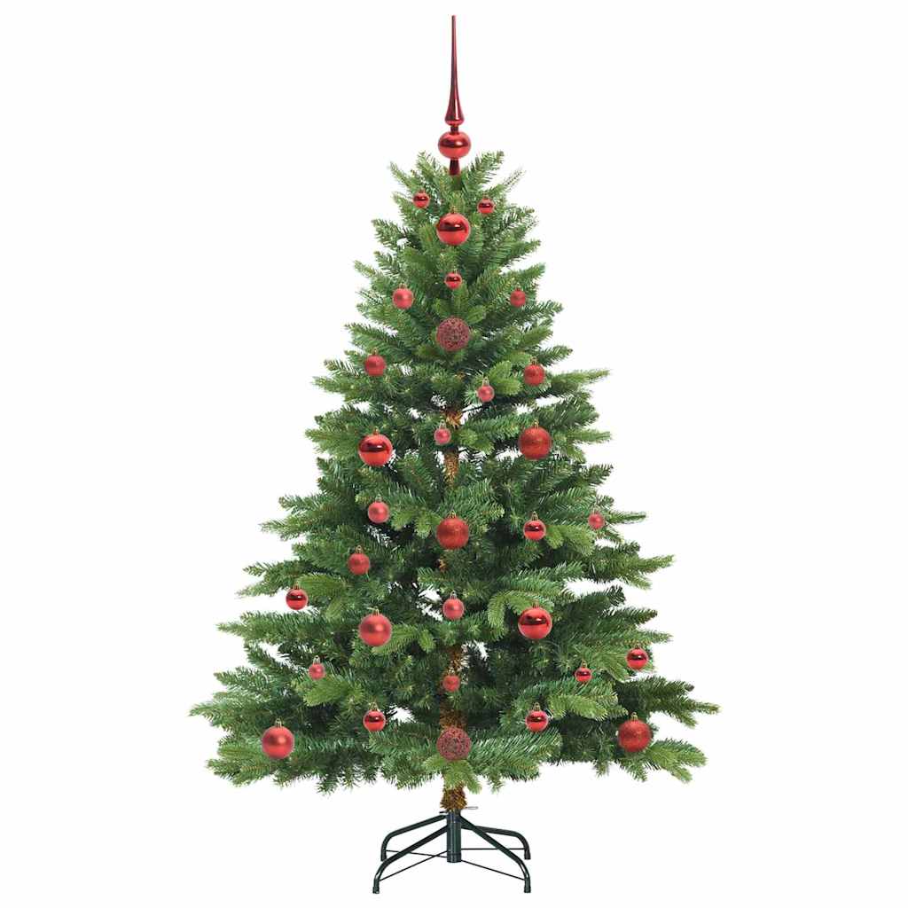 Mű karácsonyfa 150 LED-del állvánnyal Zöld 120 cm PE és PVC