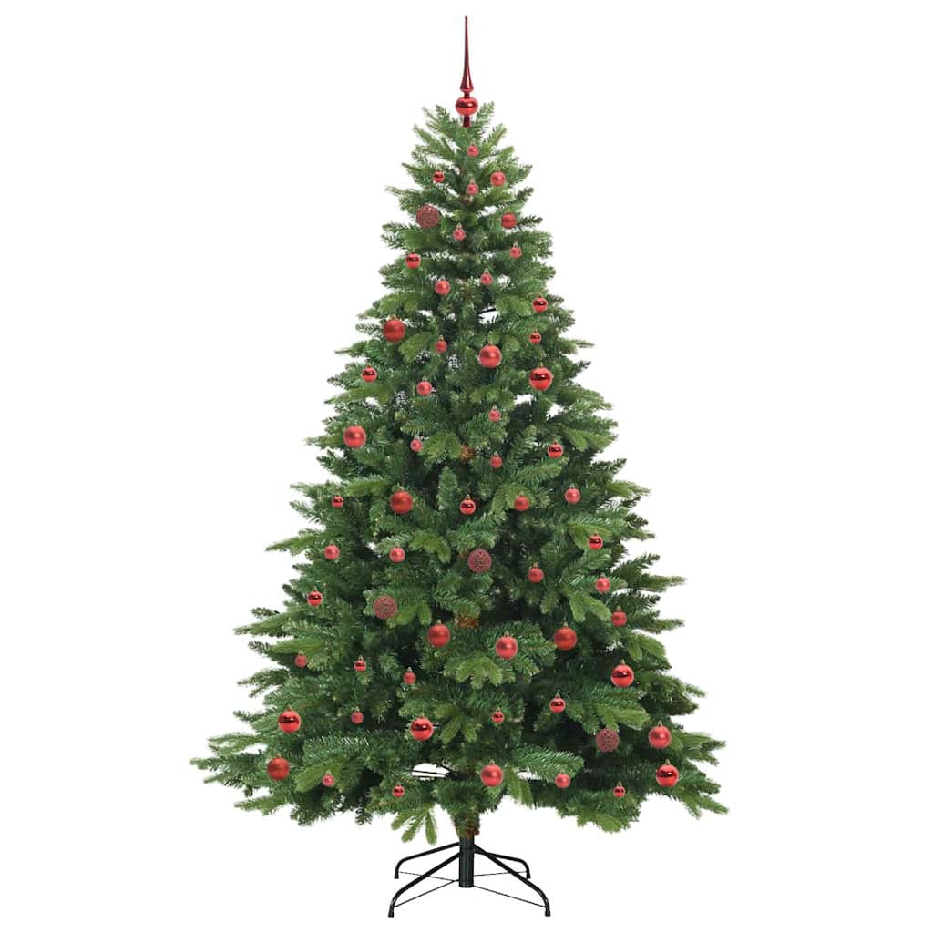 Mű karácsonyfa 300 LED-del állvánnyal Zöld 210 cm PE és PVC